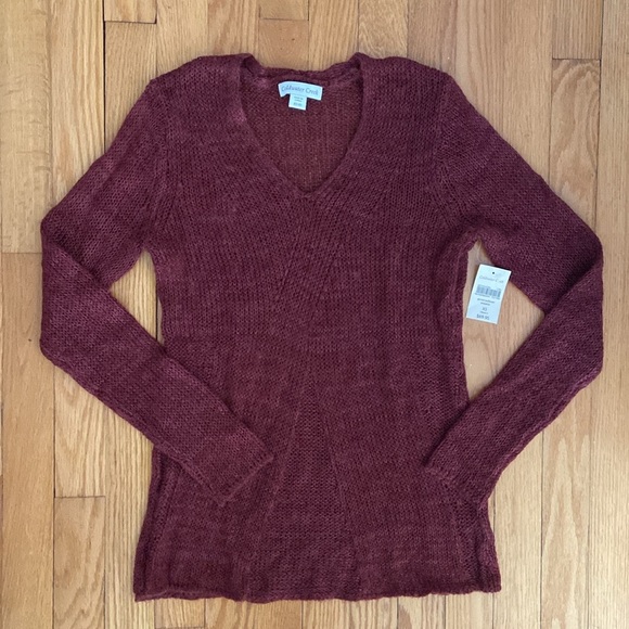 Coldwater Creek NWT Linen Blend V Neck Sweater - Picture 2 of 10